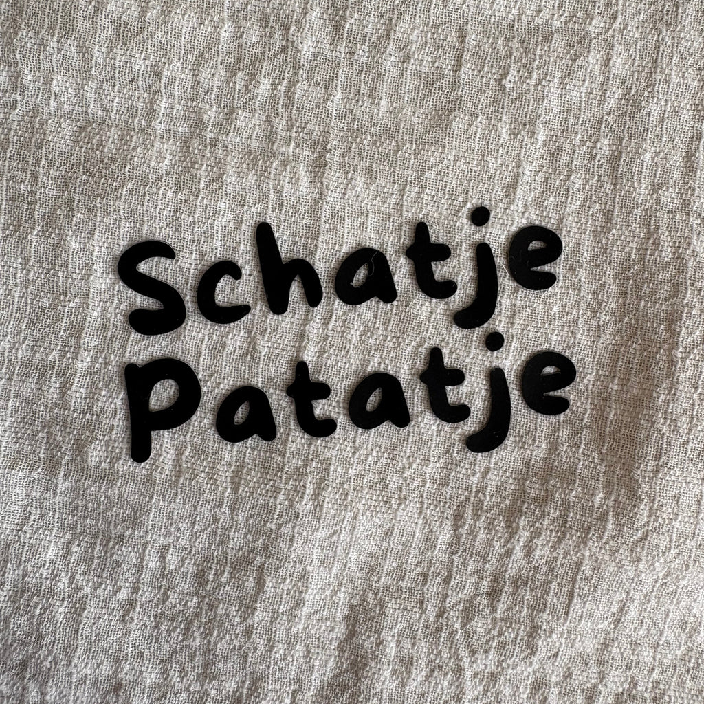 3D strijkapplicatie ‘Schatje patatje’