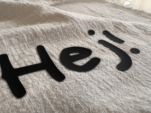 3D strijkapplicatie ‘Hej!’