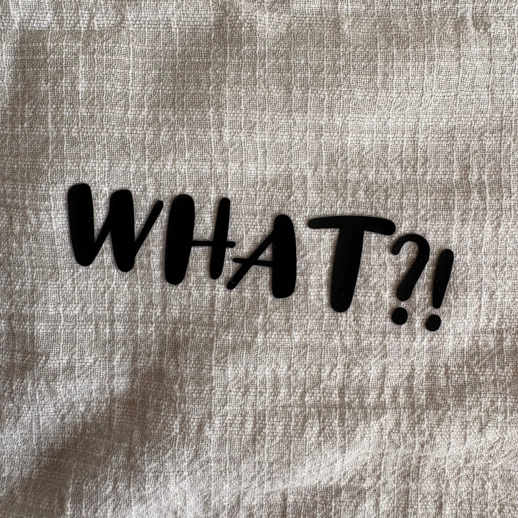 3D strijkapplicatie ‘What?!’