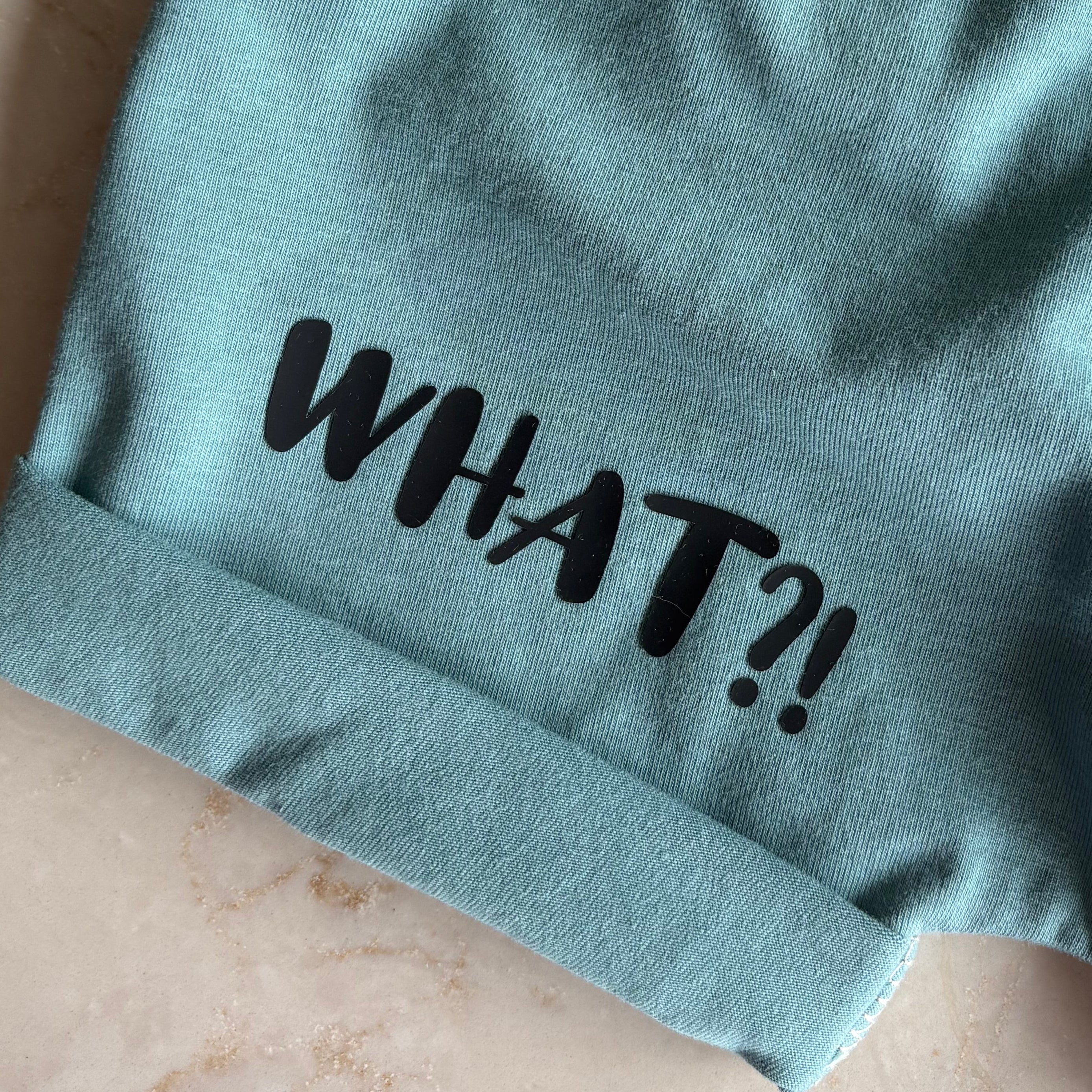 3D strijkapplicatie ‘What?!’