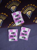 Label 'Very special item paars'