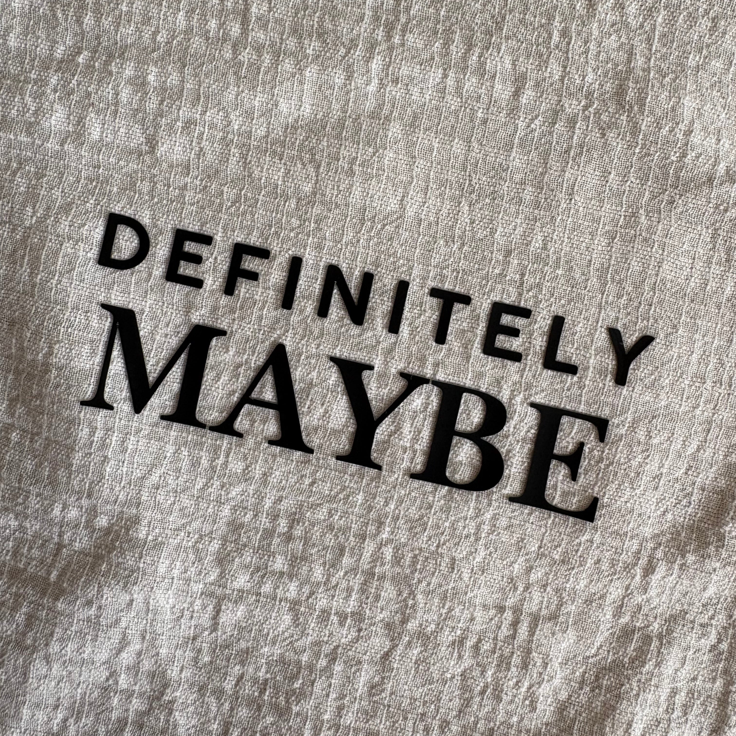 3D strijkapplicatie ‘Definitely maybe’