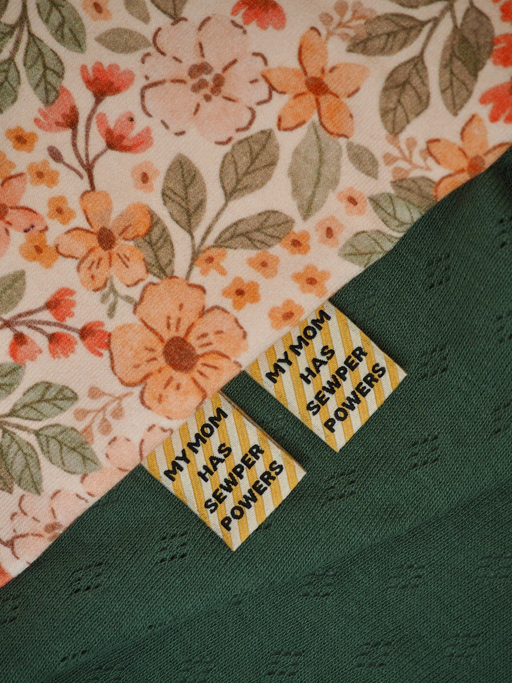 Label 'My mom has sewperpowers'