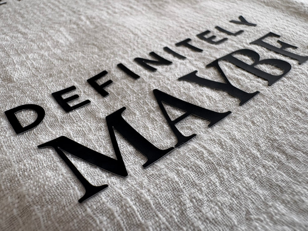 3D strijkapplicatie ‘Definitely maybe’