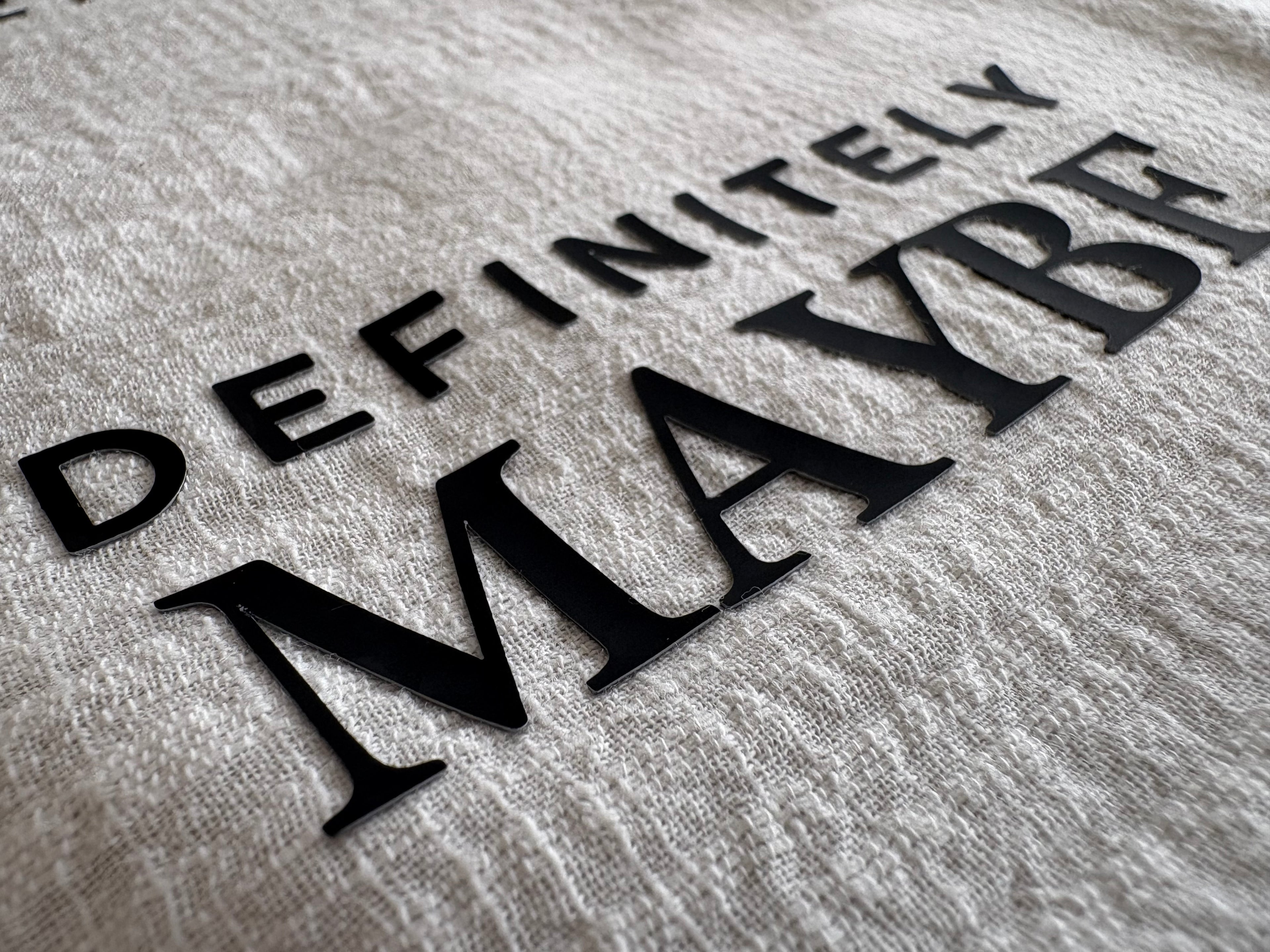 3D strijkapplicatie ‘Definitely maybe’