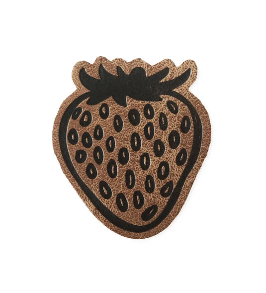 Kunstleder patch 'Aardbei'